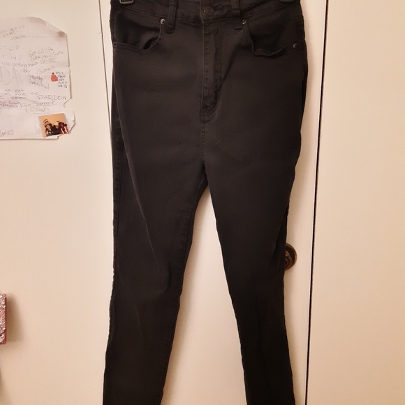 Denim - Akira black high waisted skinny jeans